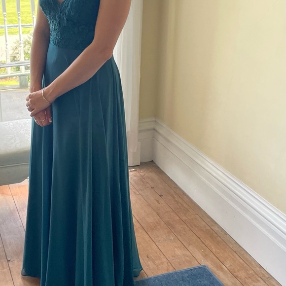 Azazie Sonya Dress in Peacock Color - Picture 15 of 16